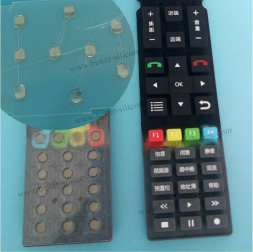 Custom Remote Control Silicone Rubber Buttons