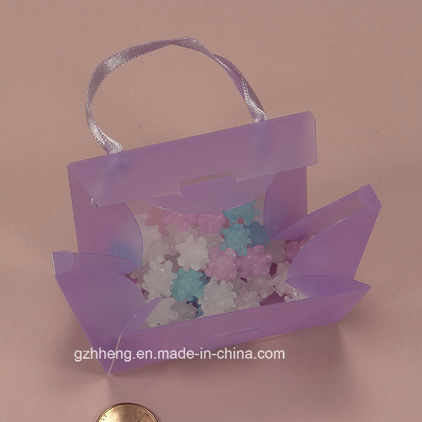 Transparent Clear Fashion Folding PVC gift box (plastic cosmetic bag)