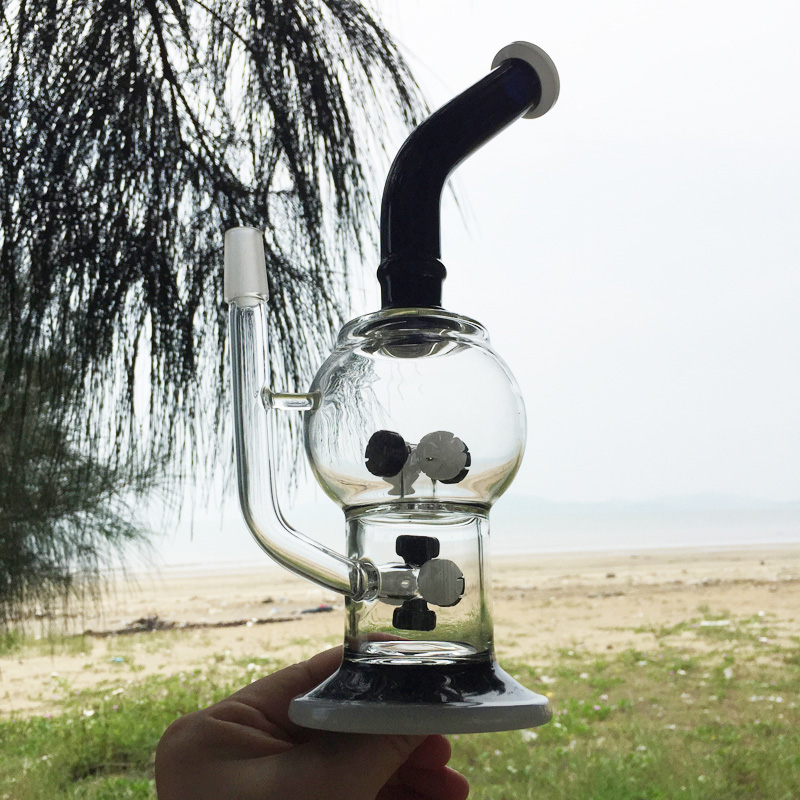 Panda Color Screw Novel Design Herbal Glass Water Pipes (ES-GB-251)