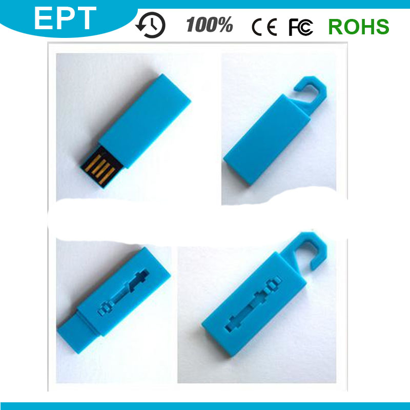 Wholesale ABS Blue Hook Shape USB Flash Pen Drive for Free Sample (TD064)