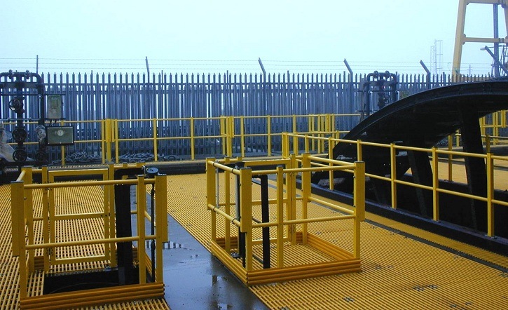 High Strength FRP/GRP Walkway/Platform, Fiberglass Grating