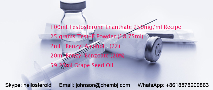 Test-E 250 Semi-Finished Injectable Steroid Liquid Testosterone Enanthate 250mg/Ml