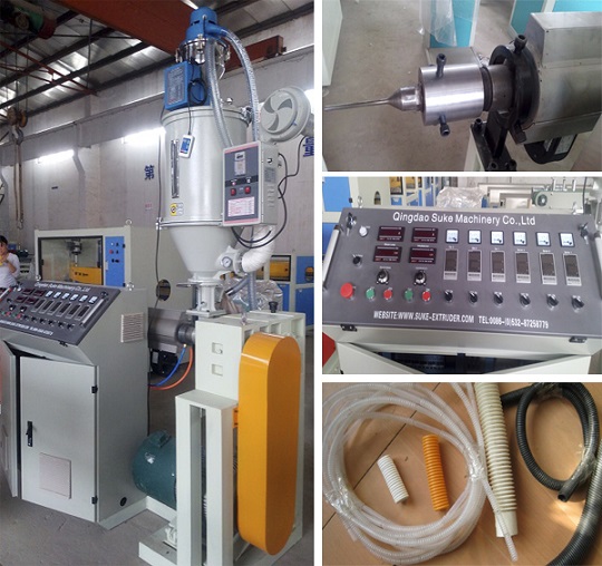 PE Single Wall Corrugated Plastic Pipe Extrusion Production Line