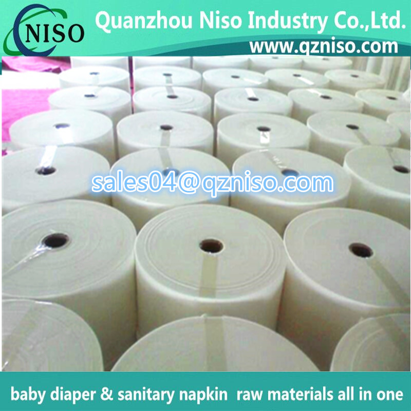 Cheap Customized Es Nonwoven Fabric for Baby's Diaper 100% Es Hot Air Through Nonwoven Fabric Non Woven Fabric