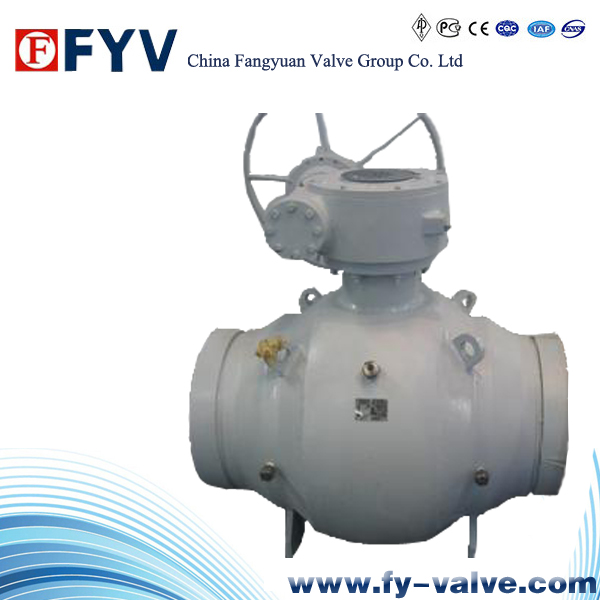 API6d Long Connection Full Welded Ball Valve with Pneumatic