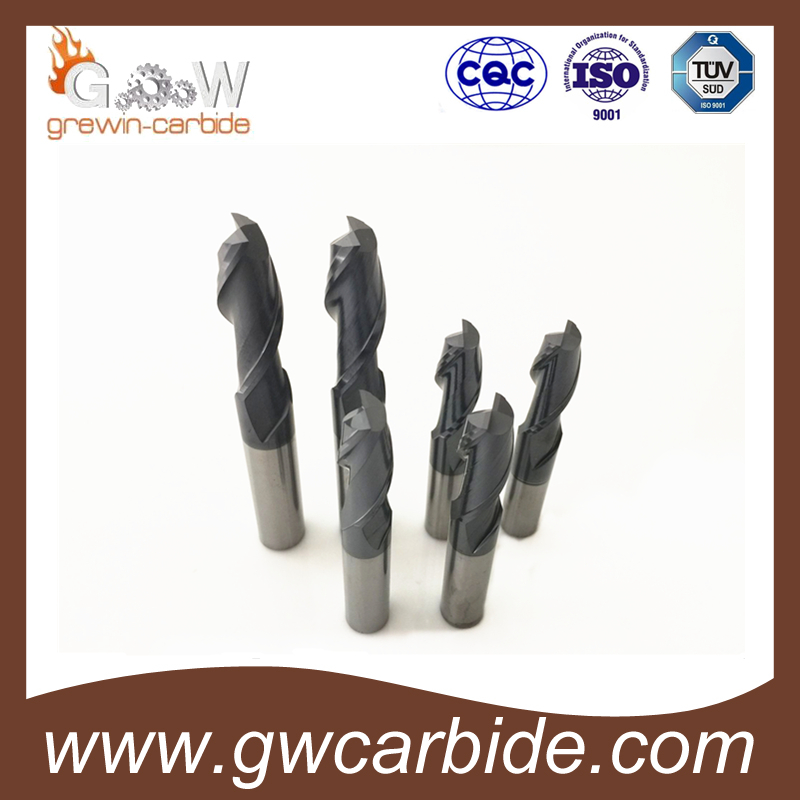 Tungsten Carbide Flat and Ball Nose End Mills/Drills