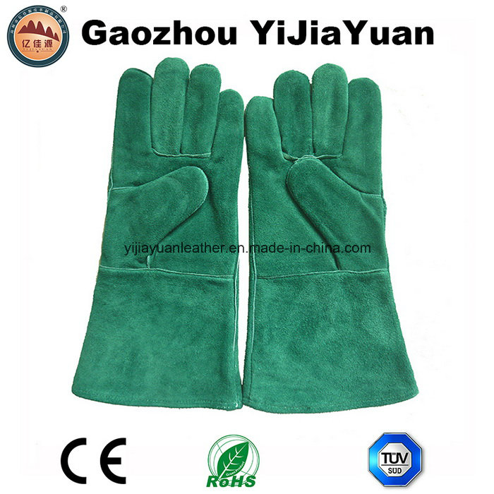 Ce Cowhide Heat Resistant Work Welding Gloves