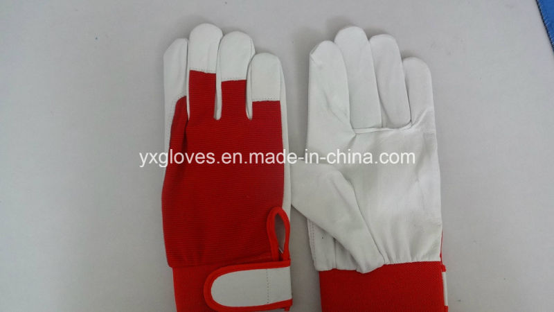 Work Gloves-Garden Glove-Safety Glove-Pig Grain Leather Glove-Labor Glove