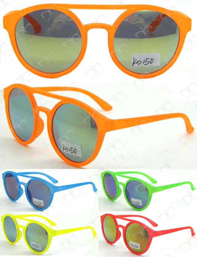 Colorful Kids Sunglasses in Rubber Finished Hot Selling and Fashionable (ks150)