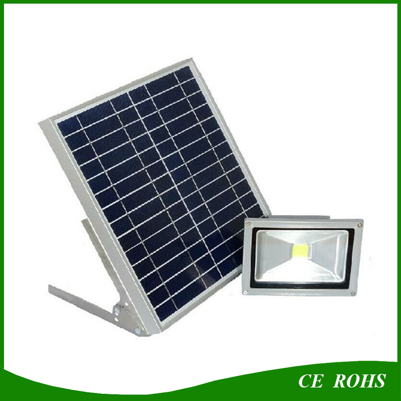 High Brightness Aluminum Solar 5W LED Flood Light Garden Lamp with Solar Panel