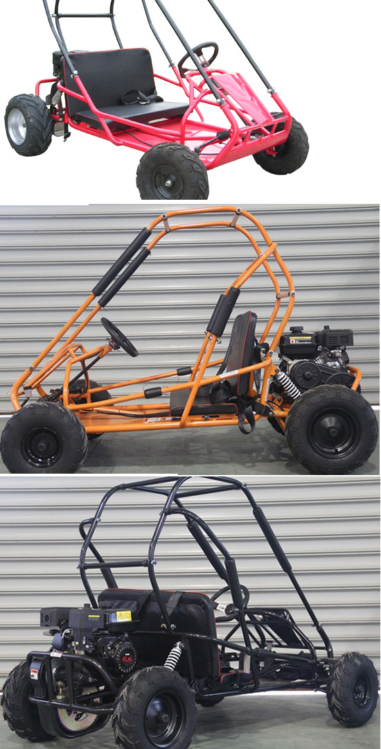 2 Seat Gas Kids Cheap 196cc Racing Go Kart for Sale