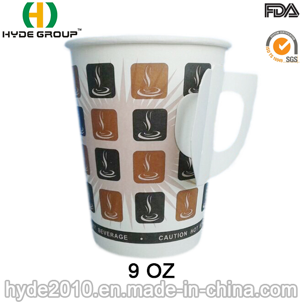 9oz Hot Paper Cup with Handle (9oz-5)