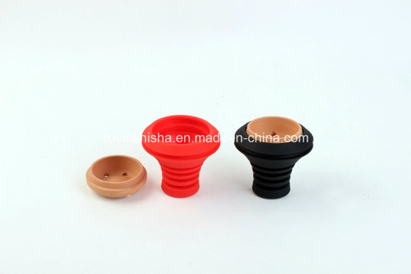 Silicone and Ceramics Shisha Head Hoohah Bowl