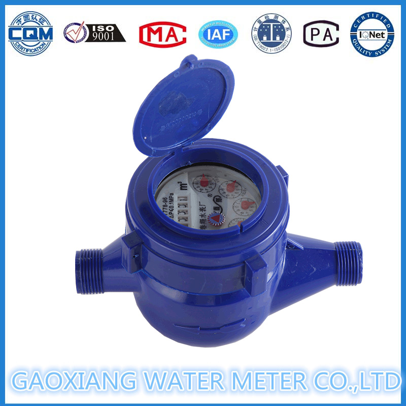 ABS Plastic Mechanical Water Meter of Multi Jet Dry Dial Cold Meter