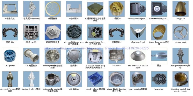 Manufacture Aluminum Alloy Die Casting Motorcycles Spare Parts