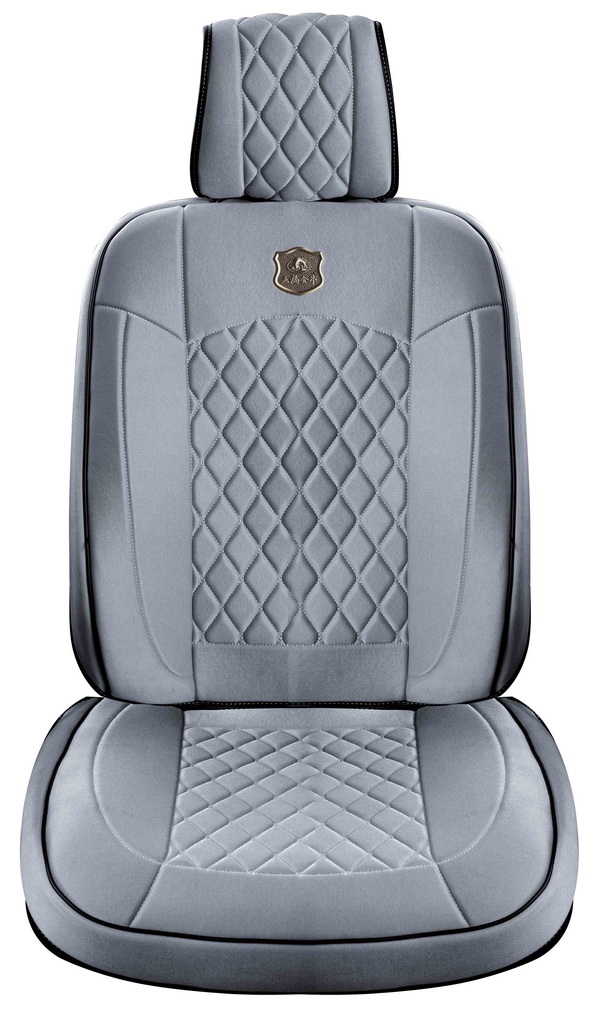 Car Seat Cover 3D Universal Shape with Viscose Fabric Grey Cushion