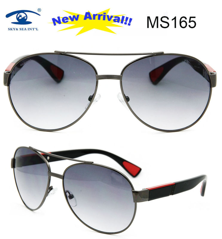 2016 New Design Designer Metal Sunglasses for Man (MS165)