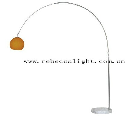 Hot Sales Glass Shade+Marble Base Fish Floor Lamp