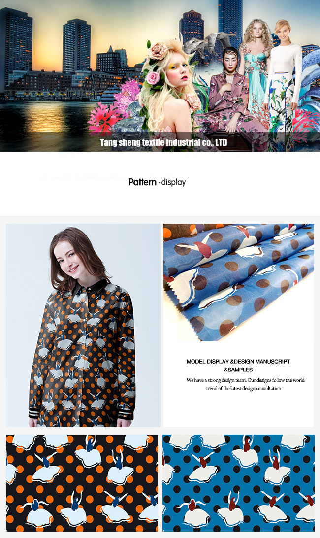 Printed Polyester Fashion Garment and Home Textile Fabric