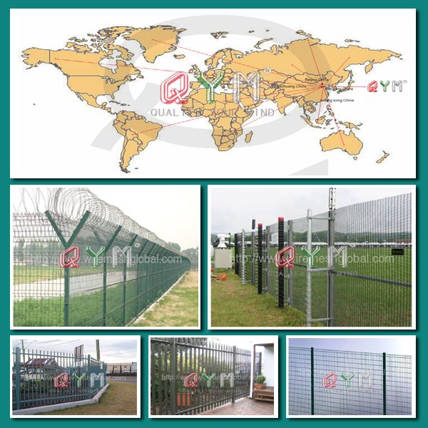 Qym-Airport Fence with Screw Pile Post
