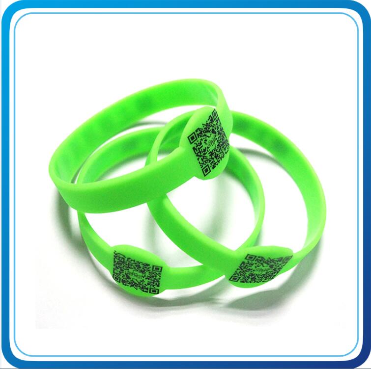 Custom Logo Printed RFID Silicone Wristbands