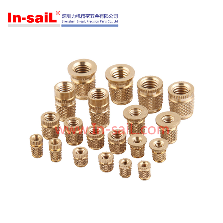 China Fastener Manufacturer RoHS Brass Knurled Threaded Insert Nuts for Plastic Box