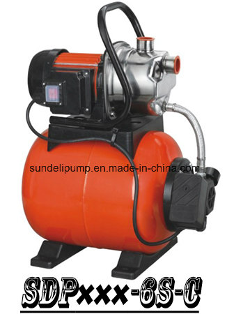 (SDP800-6S-C) Garden Self-Priming Jet Booster Pump with Steel Tank