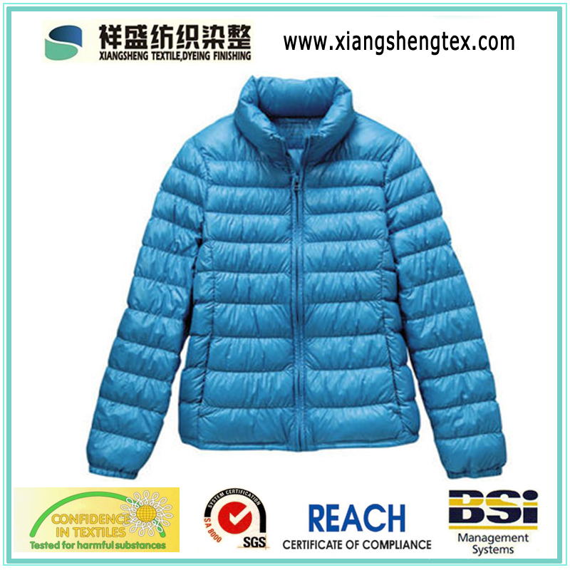 Waterproof Polyester Pongee Coated Fabric with Embossed Pattern