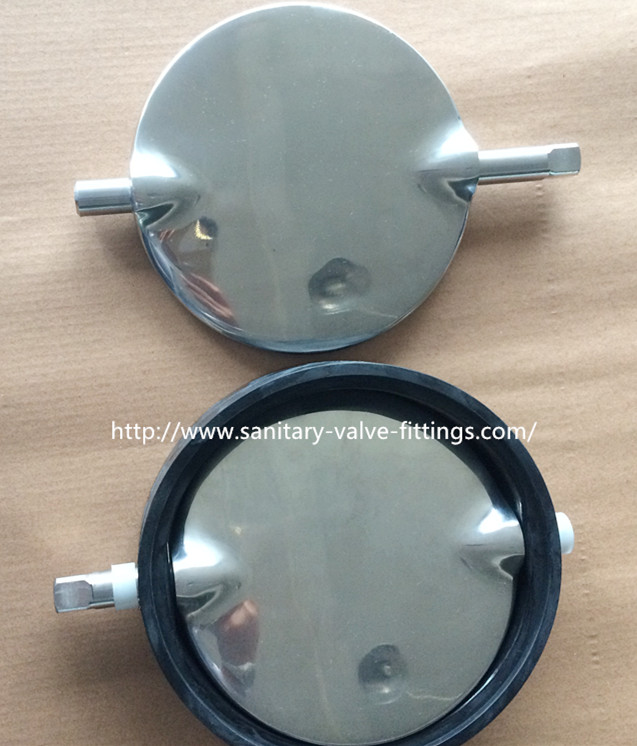 DIN/SMS/3A Stainless Steel Sanitary Manual Butterfly Valve with Pulling Handle/Multifunctional Handle