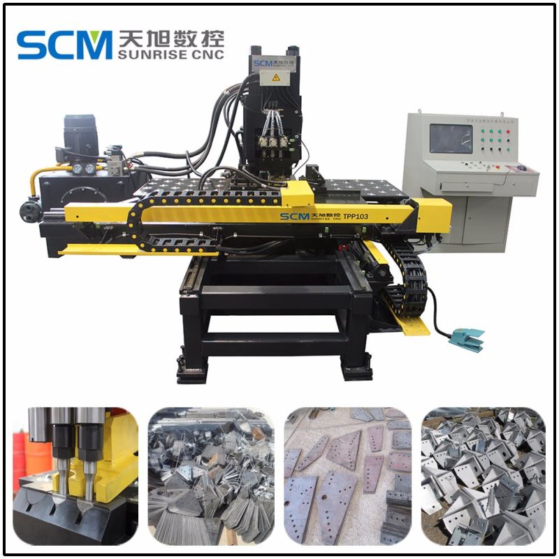 Tpp103 China Manufacturer CNC Punching Machine for Steel Plates