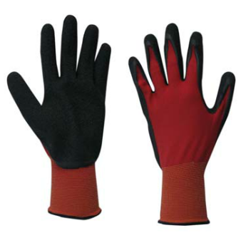 15g Polyester Liner Rough Foam Nitrile Coated Glove (5048)