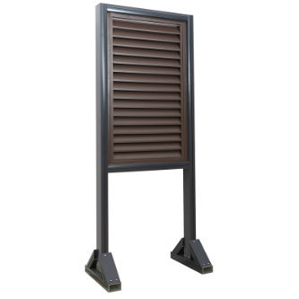 Reinforced Louver Components Aluminium Shutter Window