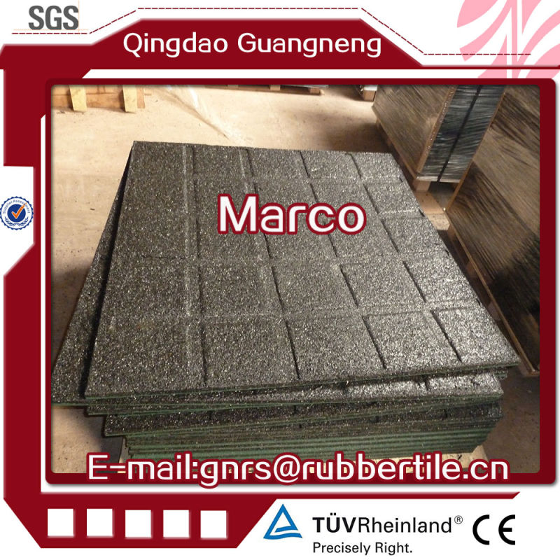 Square Rubber Tile Hotel Rubber Mat Rubber Factory Direct Outdoor Rubber Tile Anti Slip Rubber Tiles