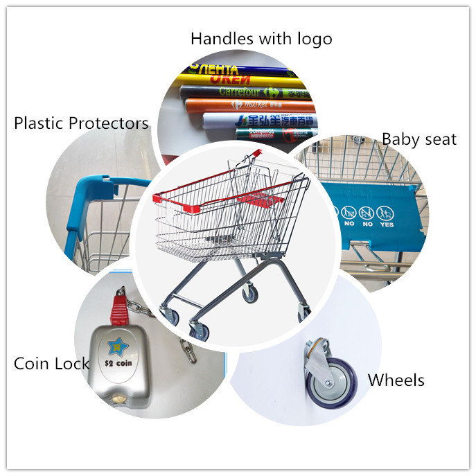 Classic Design Shopping Carts with 160L