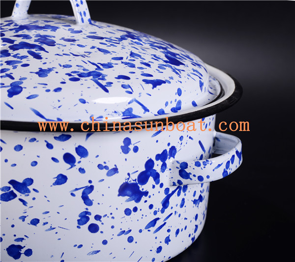 Sunboat Enamel Stock Pot /Steamer /Enamel Stew Pot