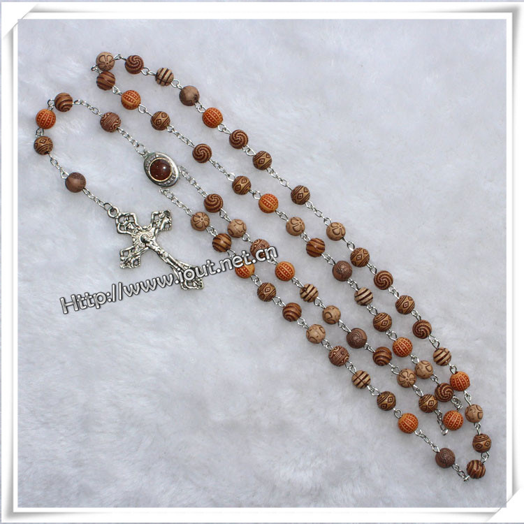 Plastic Imitation Crystal Beads Religious Rosary (IO-cr236)