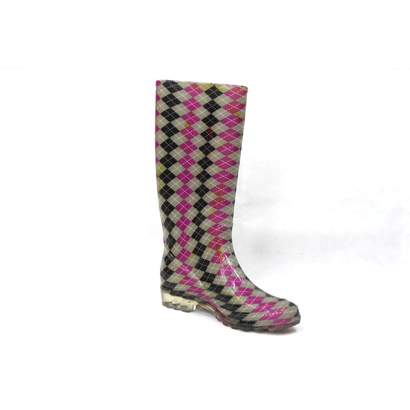 Ladies Rain Boots (Transparent rubber sole)