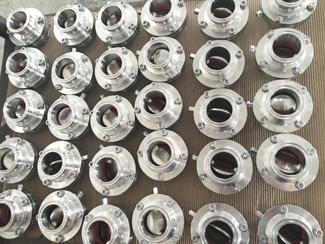 Sanitary Manual Butterfly Valve (TP 304 EPDM Seal)