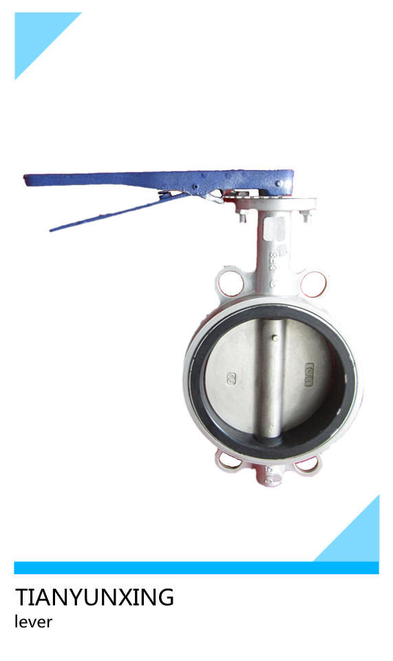 CE DIN Worm Gear Lugged Stainless Steel Butterfly Valve