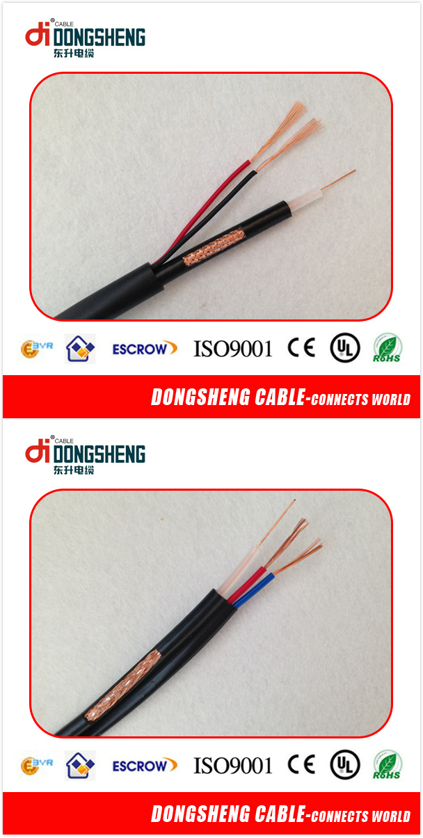 CCTV Camera Rg59 Siamese Coaxial Cable+ Power