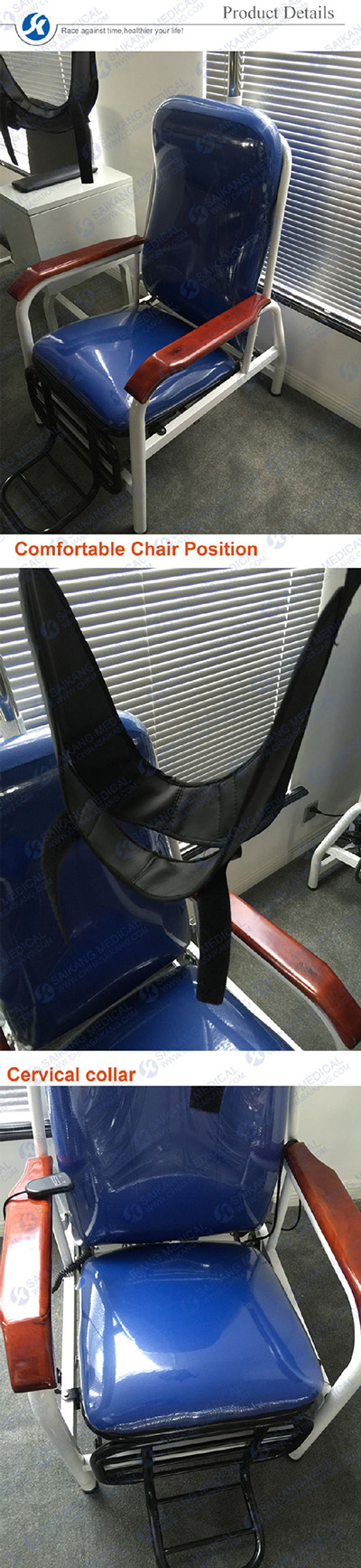 Powder Coated Steel Frame Cervical Traction Chair