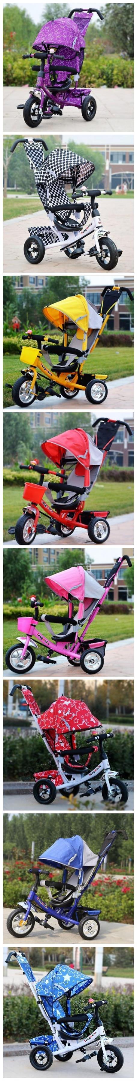 Cheap 4 in 1 Children Tricycle Kids Trike Baby Tricycle