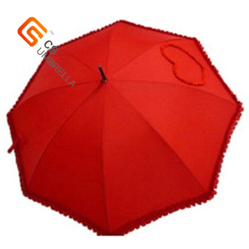 Red Color Pleasured Lover's Straight Umbrella (YS-1009A)