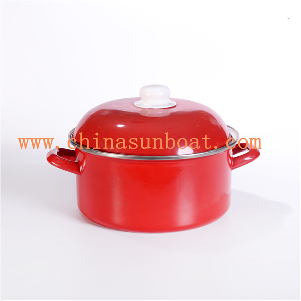 Sunboat Enamel Casserole Withenamel Lid / Cover Kitchenware