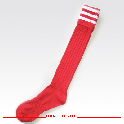 Men's Striped Cotton Football Stocking