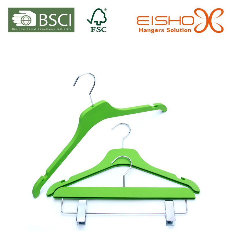 New Plastic Hangers Various Color and with Clips