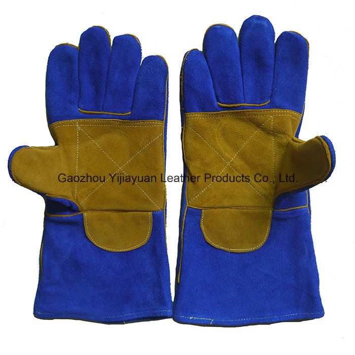 Safety Welder's Gloves, Cow Split Leather Welding Glove