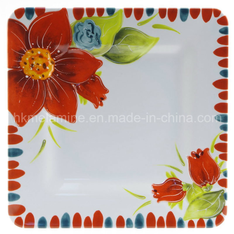 Square Melamine Dinner Plate (PT3489)