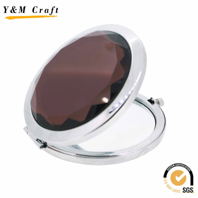 Customized Zinc Alloy Round Makeup/Cosmetic/Pocket Mirror for Souvenir Gift