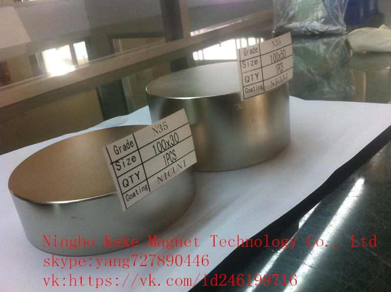 neodymium magnet D100X30mm N35 D100X30mm